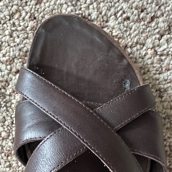 Kenneth Cole Reaction Dark Brown Leather Mules - Picture 8 of 8